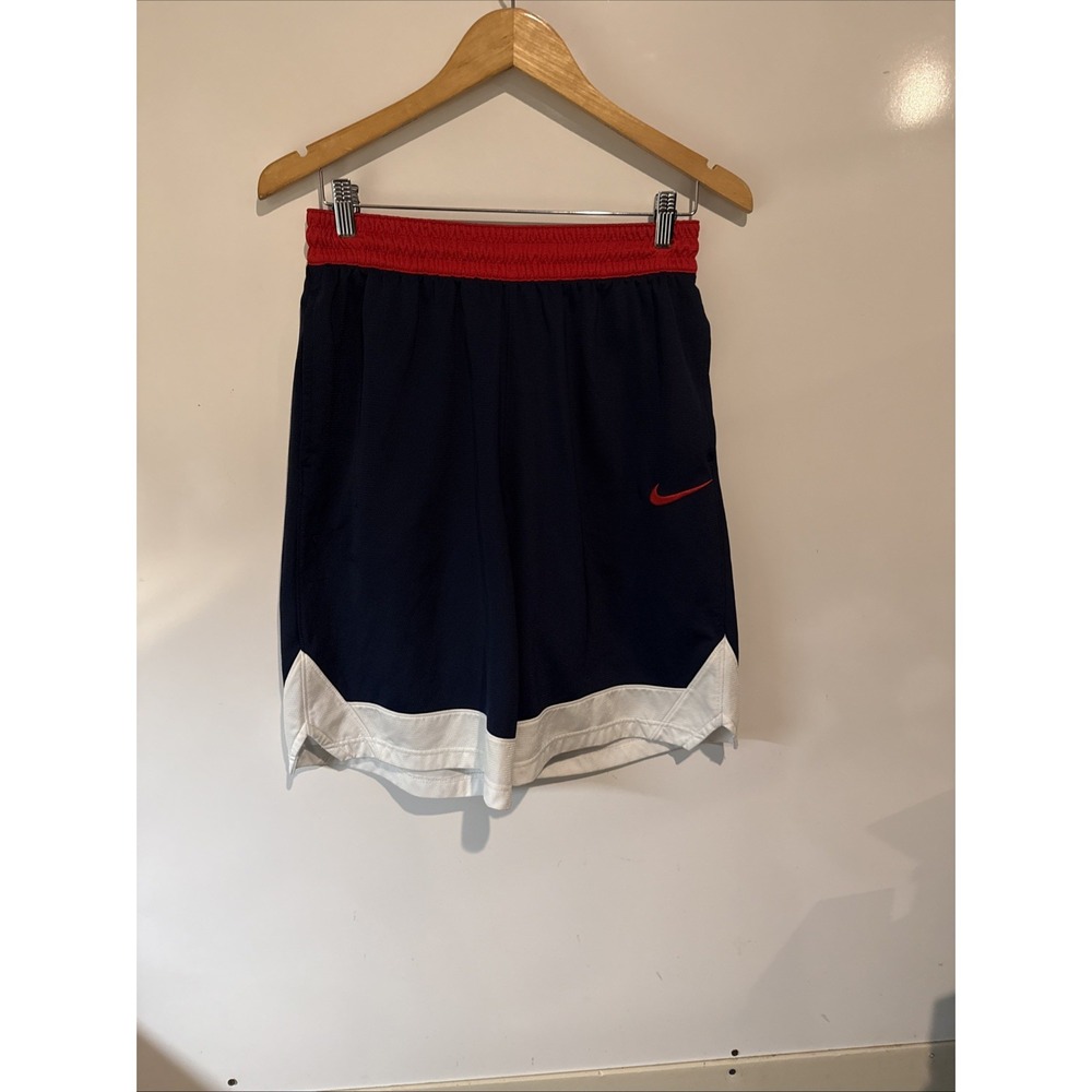 Nike Dri-Fit Mens Medium Durasheen Basketball Red White Blue SAMPLE Retro Style